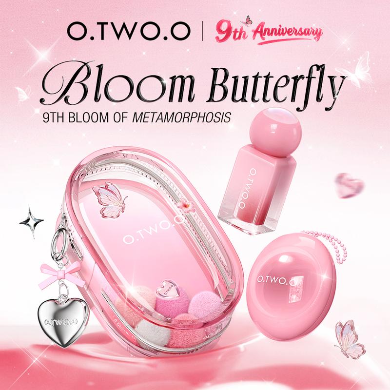 O.TW O.O Bộ Thạch Bướm Nở Son Kem Bóng Tráng Gương Bề Mặt Sử Dụng Dầu Hạt Meadowfoam Trắng Dưỡng Ẩm Và Bảo Vệ Môi Kết Cấu Nhẹ Và Phấn 3 Trong 1 Không Alcohol Không Dầu Khoáng Không Chứa Thành Phần Gây Mụn Trứng Cá Tạo Hiệu Ứng Nhung Nhẹ Tự Nhiên