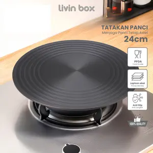 Plat Panci Anti Gosong Plat Alas Panci Tatakan Panci Kompor Tebal Termurah | Defrosting Plat Defrost Makanan Kualitas Premium 24Cm | Model PF12