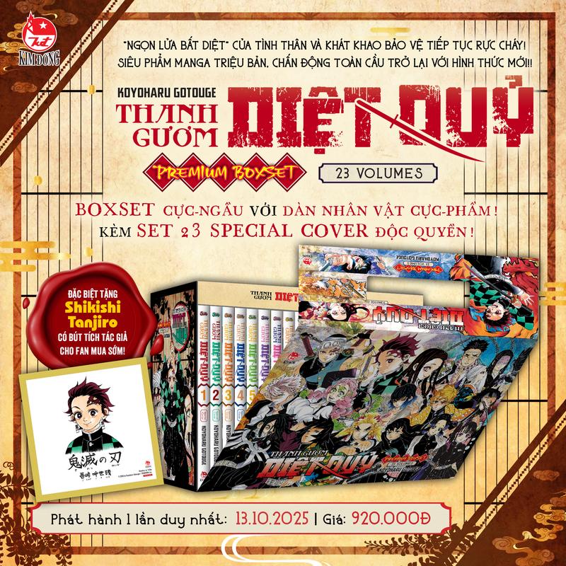  Truyện tranh Boxset Thanh gươm diệt quỷ trọn bộ 23 tập  Chang Book  