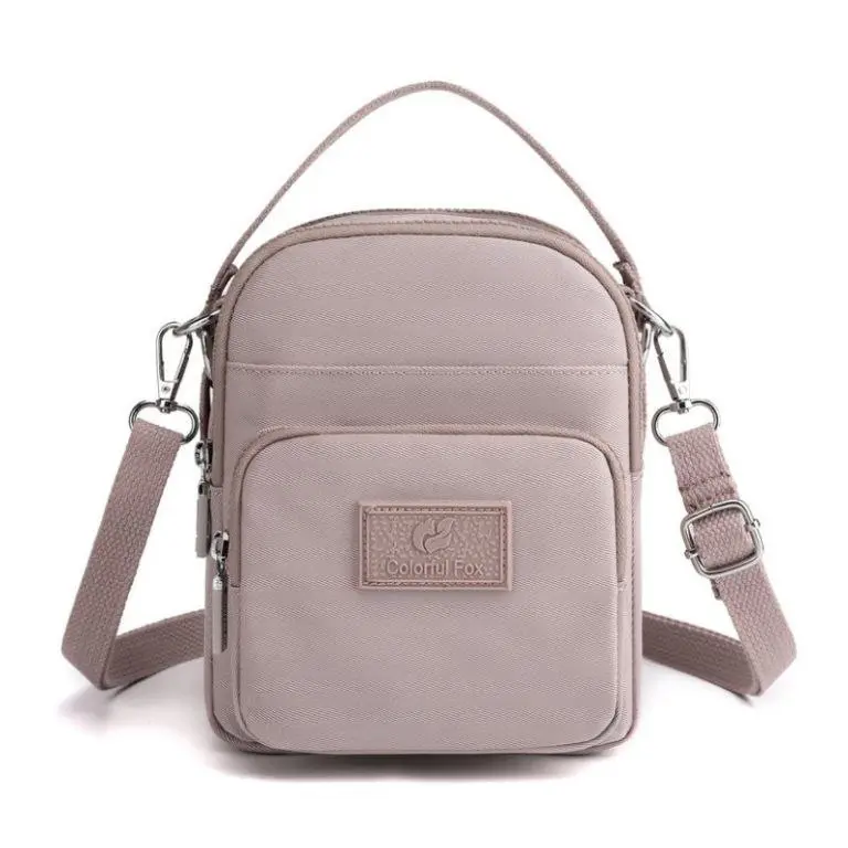 Tas Selempang Handbag Mini Colorful Fox Import OOTD Keren Simple Modest Terbaru Pink 5
