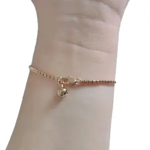 Gelang Rante Italy Kaca - Gelang wanita Titanium - Gelang cantik Lapis Emas 18k Bracelets