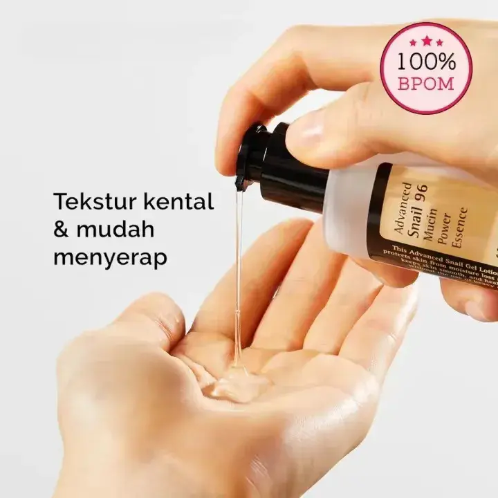 COSRX Advanced Snail Mucin 96 Power Essence - 100 ml - Esens Lendir Siput - Skincare Merah Wajah Kerutan 5