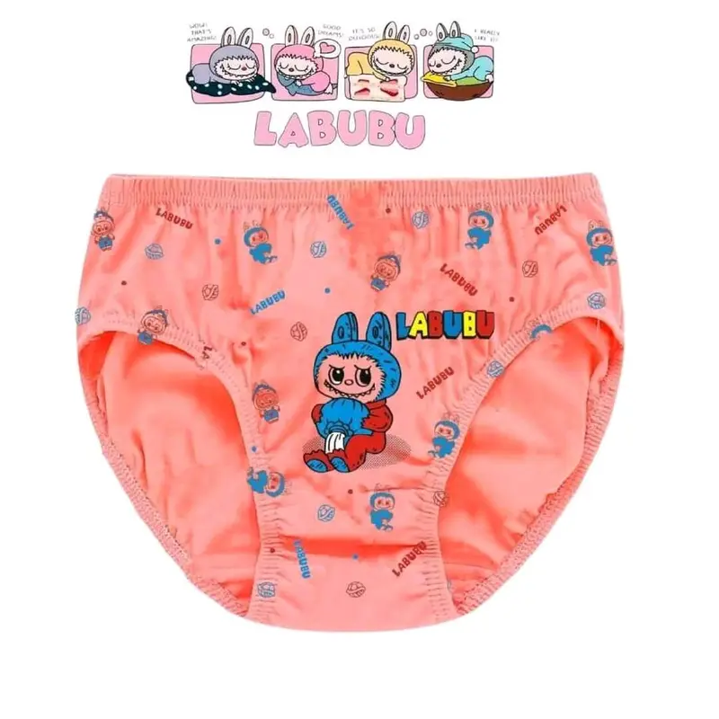 CD LABUBU ISI 12 PCS Celana dalam anak perempuan motif KARAKTER usia 1-8 Daeman anak cewek terbaru 5