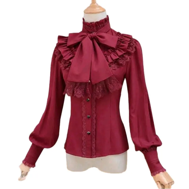 Blouse Korea Wanita Full Motif Bunga Atasan Panjang - Baju 0