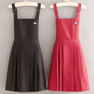 hellovivi_HVC123 Elysia Apron Celemek Import bahan PU Leather Waterproof/Anti Air