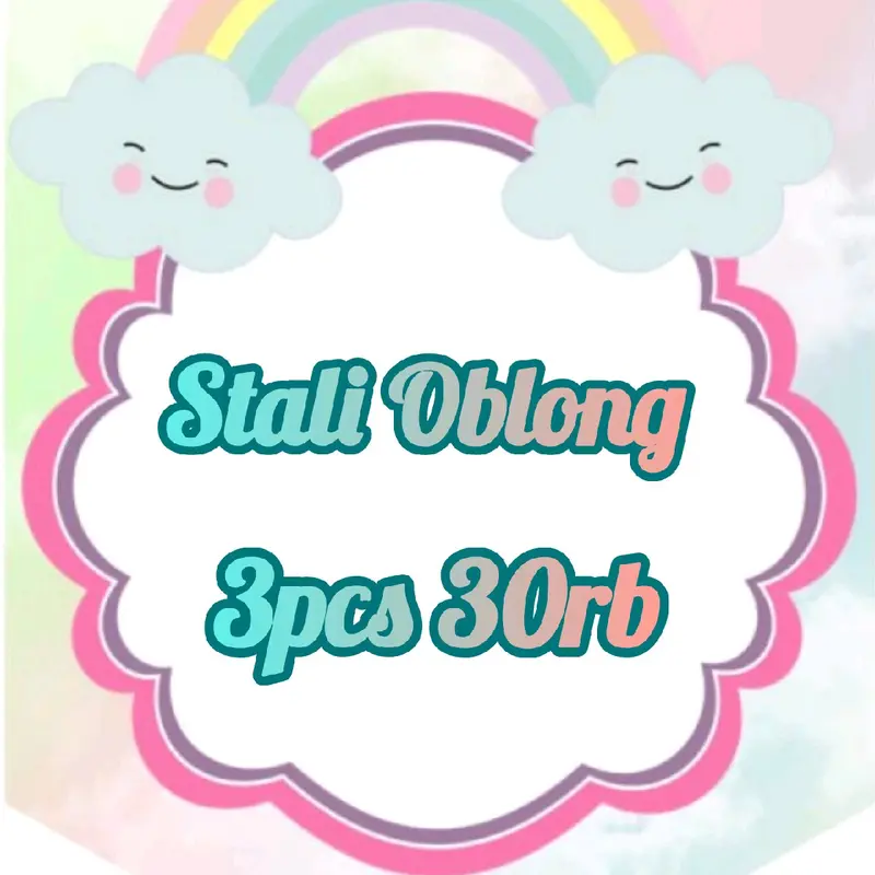Motif Random 3pcs Oblong Stali Unisex anak 30rb size 3-5 0