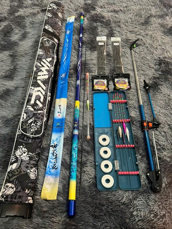 Combo Cần Câu Hoa Mực Nước 10H + Phụ Kiện Y Hình Fishing Bắt Cá - Đi Câu Câu Cá