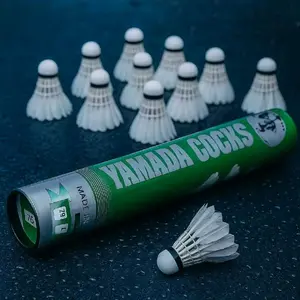 KOK BULUTANGKIS BADMINTON YAMADA HIJAU 1 SLOP ISI 12 PCS