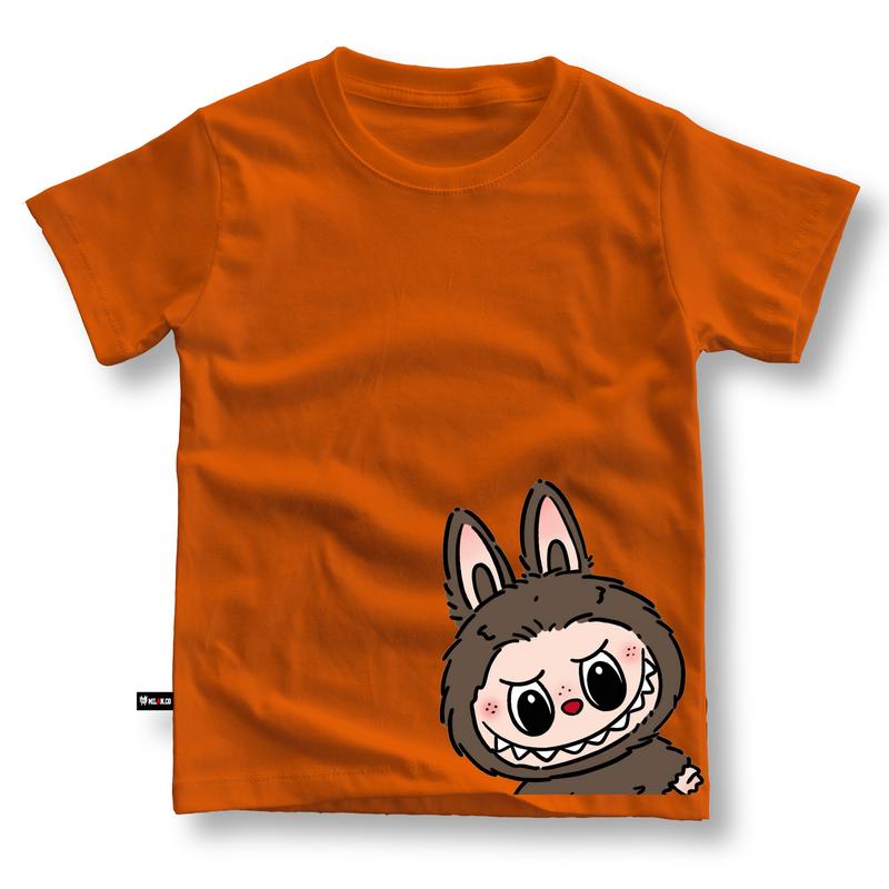 Kaos anak Laki laki perempuan motif LABUBU usia 3,5-14 Tahun Baju anak unisex bahan cotton combed 2