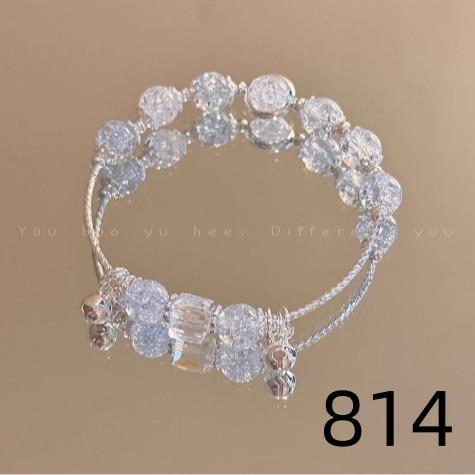 Lấy 1 Và Gửi 3 (814, 815, 816)  Vòng Tay Bướm Opal Giả, Thiết Kế Độc Đáo Ins Cho Nữ, Vòng Tay Ánh Trăng Màu Xám, Dễ Phối Đồ, Thanh Lịch Và Hợp Xu hướng Thích Hợp Cho Học Sinh 3