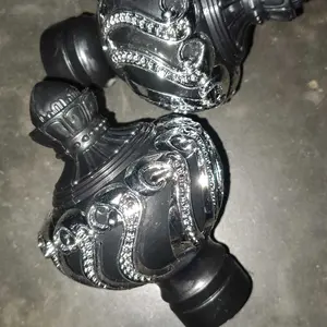 [Free Sekrup] Bracket Tiang Gorden Bahan Besi Premium Tebal 1mm Warna Gold,Silver & Hitam Termurah