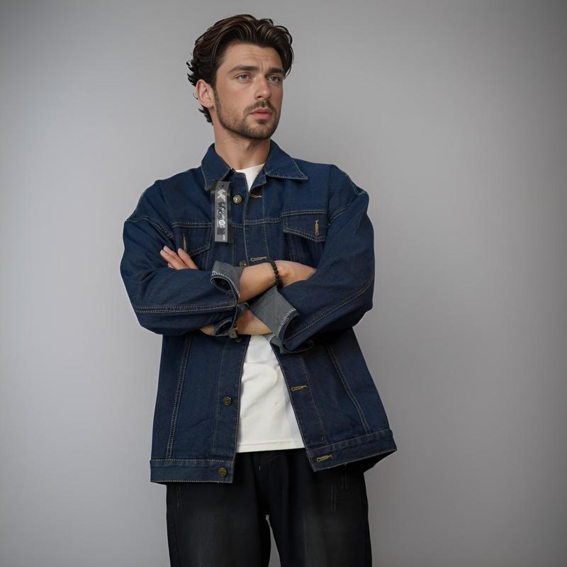 Product Introduction of Áo khoác jeans màu hè vừa vặn - Phong cách sang trọng ngầu 25