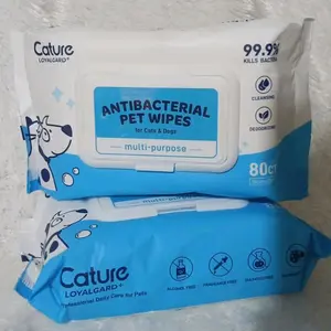 Cature Antibacterial Wet wipes - tissue anjing kucing