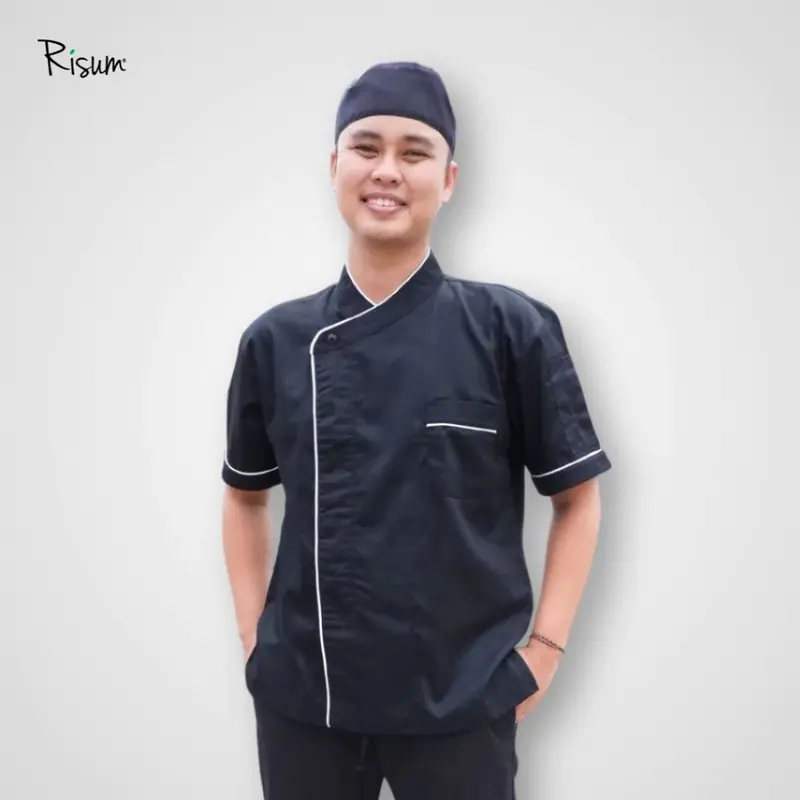 RISUM Angsana Chef Coat / Angsana Chef Jacket List / Baju Chef Angsana Free Bordir Nama 2