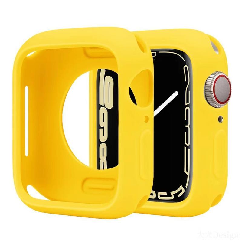Product Introduction of Vỏ đồng Đồng Hồ Apple, Chất liệu silicon mềm, Tương thích với Apple Watch S8 / 7 / 6 / 5 / 4 / 3 / 2 / 1 / SE2 ULTRA, Chống trầy xước, Vỏ iWatch, Kích thước 49MM / 45 / 44 / 42 / 41 / 40 / 38, Thiết kế rỗng, Ánh sao 11