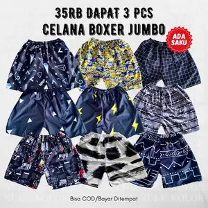 Celana Kolor Jumbo Pria Wanita Motif Katun Surfing Dewasa Panjang Boxer Santai Shorts Kotak Distro Pendek - Nyaman - Pantai