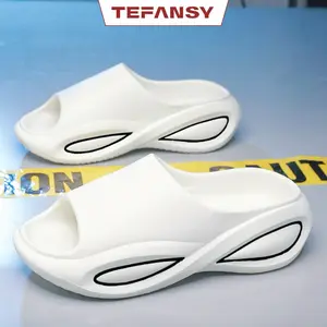 TEFANSY Sandal Anti-slipSandal Pasangan Pra Dan WanitaSandal Slop Pria Dewasa Sendal Slipon Sepatu Sandal Wanita  Size 35-44 Shoes Karet