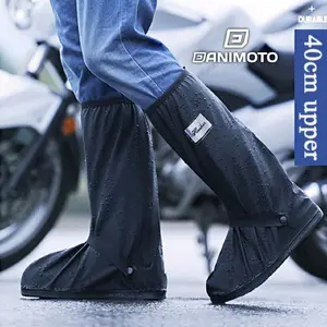Cover Jas Hujan Sepatu Rain Shoes Waterproof Anti air 15 cm Bahan Karet Full Press Touring Motor