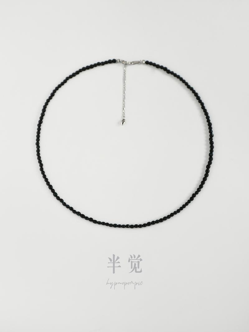 Product Introduction of "Pearl Dreams"3.5 - 4mm Black Mother - of - Pearl Necklace 0