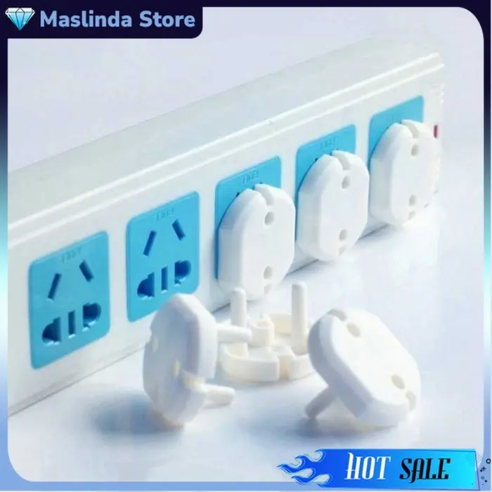 Pengaman Tutup Stopkontak / Pelindung Colokan Listrik Safety Plug Untuk Keamanan Anak Bahan ABS