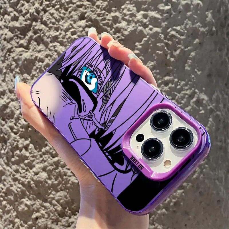 Case Anime Jujutsu Kaisen Gojo Satoru Eyes Case Premium Matte Case HP Ip 15 Pro Max Antishock antinoda Case Untuk iPhone X XR XS anime case hp ip 11 12 14 13 Pro Max cowok casing hp ip XR 7 8 Plus X XS Max hard case 7