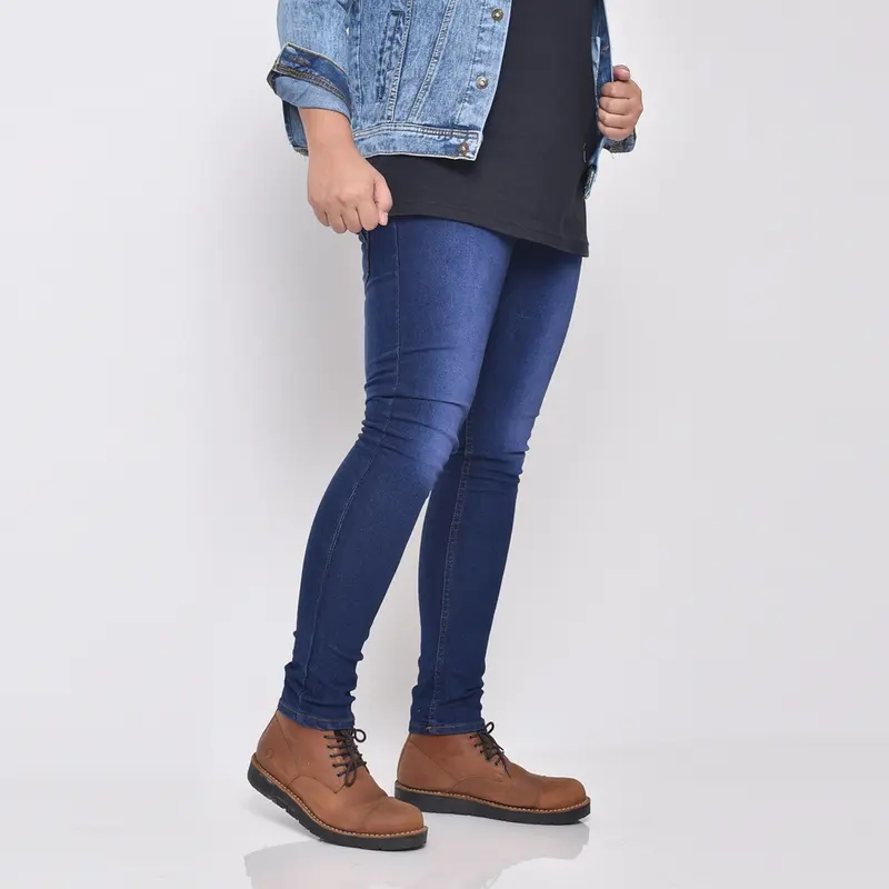 Celana Jeans Pensil Skinny Cowok Slimfit Premium Warna Bio dan Hitam Size 27/38 Pria 1