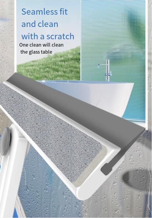 Product Introduction of Dụng Cụ Vệ Sinh Cầm Tay Có Thể Gập Lại Dụng Cụ Cạo Kính, Chổi Lau Gương Phòng Tắm Đa Chức Năng, Cần Gạt Nước Kính Xoay 360 ° 7