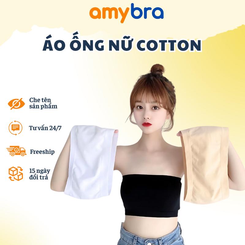 Áo Bra Quây Ngang Học Sinh Không Mút Tiện Lợi - Áo Ống Không Dây Cotton Thoáng Mát AMYBRA B0123