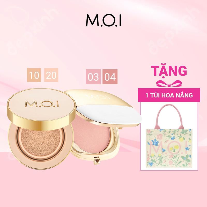  Combo Phấn nước M.O.I Premium Baby Skin và Phấn má hồng M.O.I lễ hội hsd 11 2026 