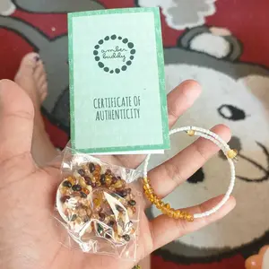 Amber Buddy - [HARGA TERJANGKAU] Kalung amber tumbuh gigi bayi, balita, anak. 32cm (NO POUCH & BOX)