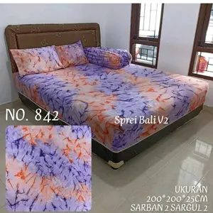 seprei khas bali asli motif semoke ukuran 160x200x25 + 180x200