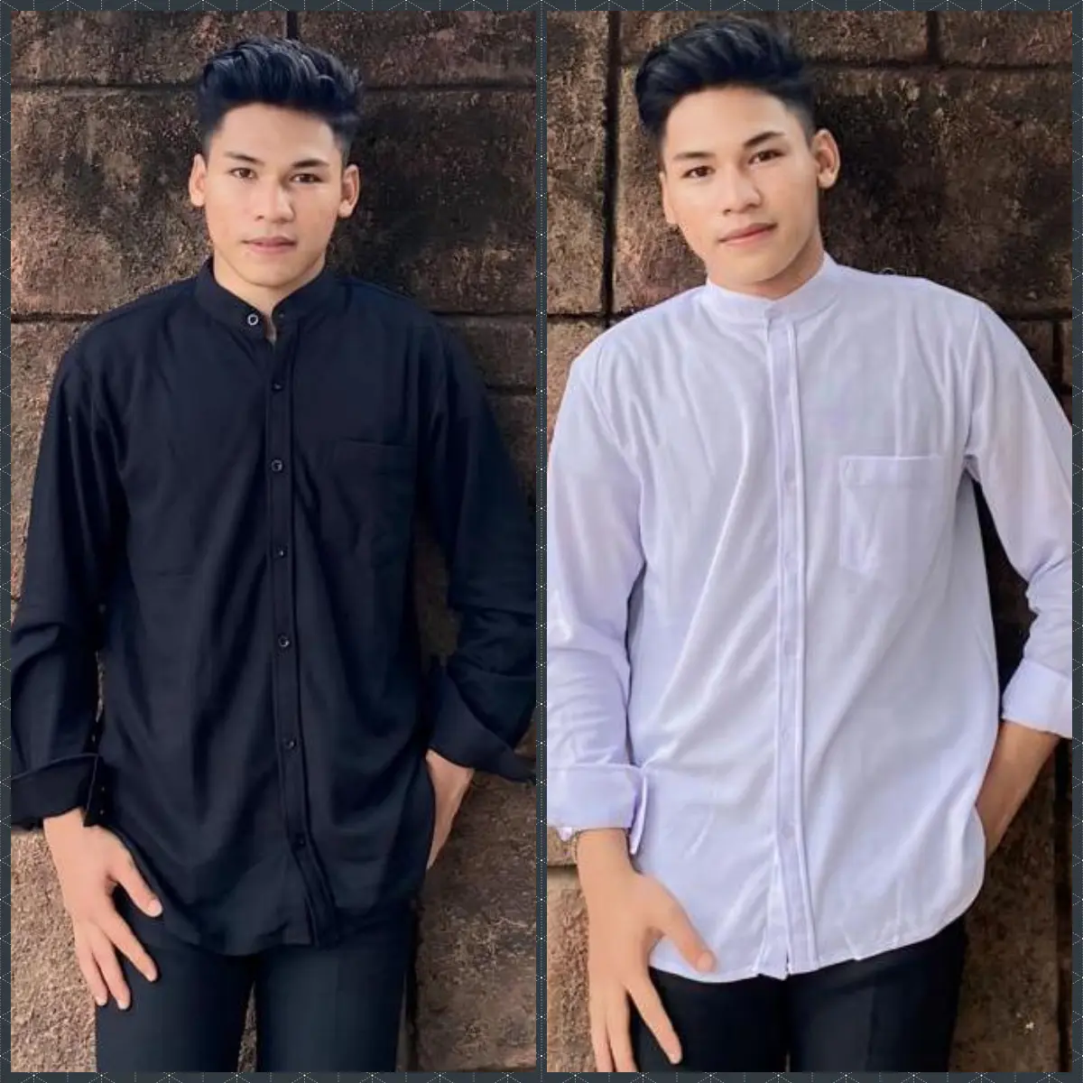Kemeja Koko Lengan Panjang Bahan Anti Kusut