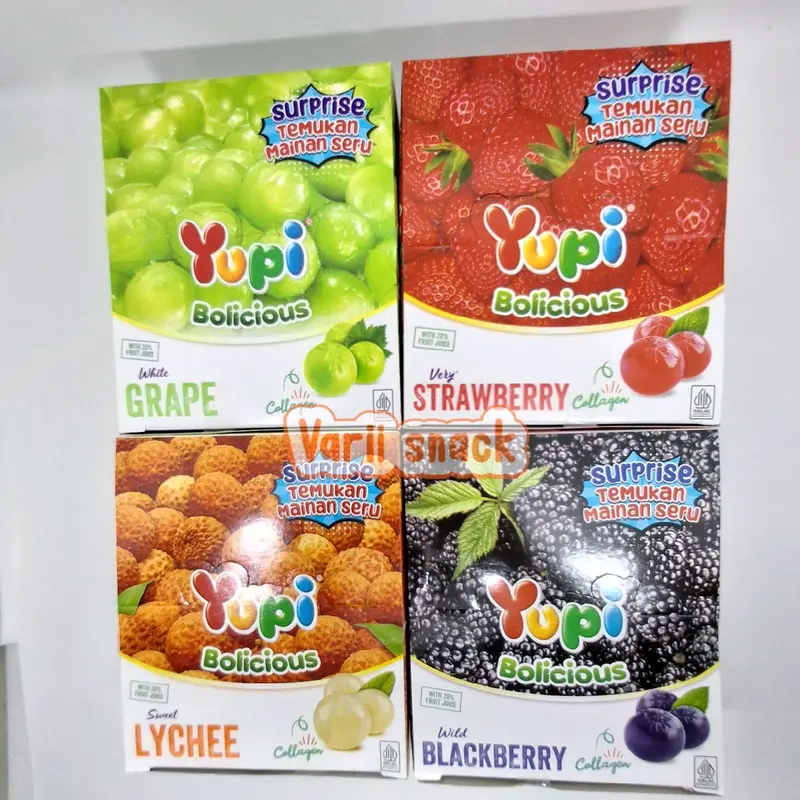 Permen Gummy Yupi Bolicius Aneka Rasa 1 Box 24 pcs 0