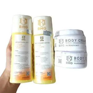 Paket Badan BMG Lotion Isi 4/ 2 lotion malam + 2 krem malam bmg - Mencerahkan Kulit - Meratakan warna kulit Hitam  Memutihkan  Perawatan Tubuh Kusam