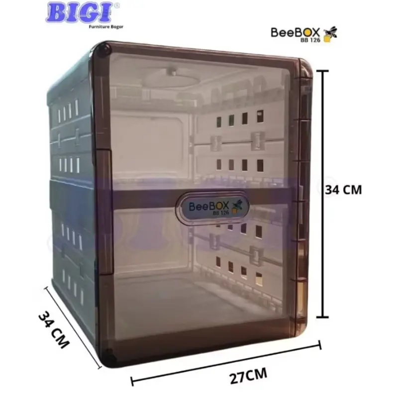 ￼BEEBOX Kotak Transparan Akrilik Tebal Box Multifungsi dan Serba Guna BB 126