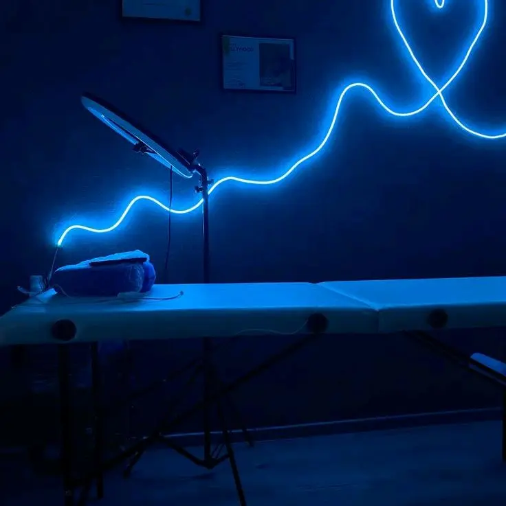 Lampu Led Neon Flex 1 - 10 Meter kamar Aesthetic Tempel Dinding Dekorasi Rumah Konten Free Socket