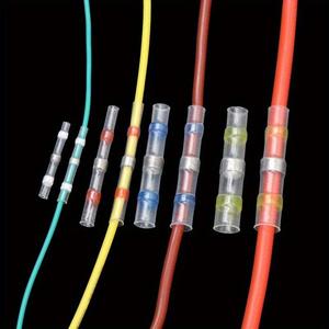 50/100pcs Conectores de cable de sellado de soldadura impermeables-Terminales eléctricos aislados con encogimiento térmico