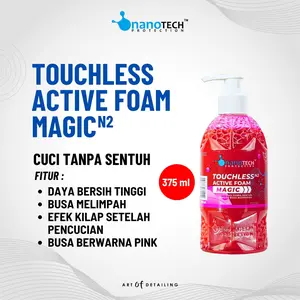 TOUCHLESS ACTIVE FOAM MAGIC - nanoTECH PROTECTION - SHAMPOO TANPA SENTUH BUSA BERWARNA EFEK KILAP DAYA BERSIH TINGGI - WASH AND WAX SHAMPO CUCI SALJU MOBIL MOTOR
