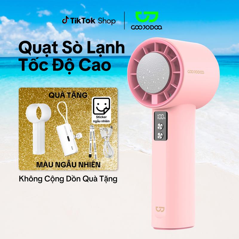 【GOOJODOQ*KOL  COMBO QUẠT SÒ LẠNH 2025+SẠC MINI NGẪU NHIÊN+ỐP BẢO VỆ NGẪU NHIÊN, LÀM MÁT, LÀM LẠNH, MÀN HÌNH KỸ THUẬT SỐ, ĐÈN LED, PHỤ KIỆN