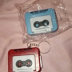 Music Box Retro Mini Recorder Keychain Creative Gantungan Kunci Lucu Classical Aksesoris Tas