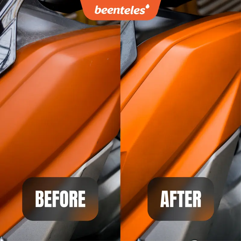 Pengkilap Body Motor Doff Glossy Spray Wax Coating All in Shine Polish - BEENTELES 6