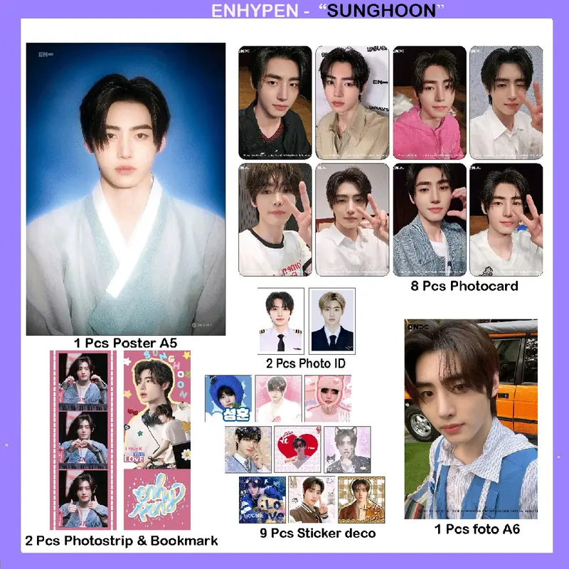 Set Fankit member Enhypen jay sunoo jake niki sunghoon jungwon - Shop ...