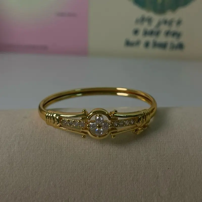 Gelang anak anti karat diameter 4,3cm-5cm Gold Bracelets Pengait 6