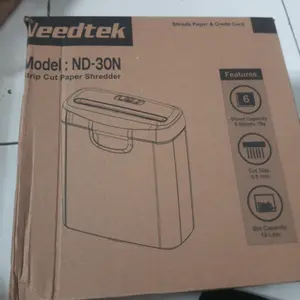 Strip Cut Paper Shredder Needtek ND-30N Mesin Penghancur Kertas ND30N