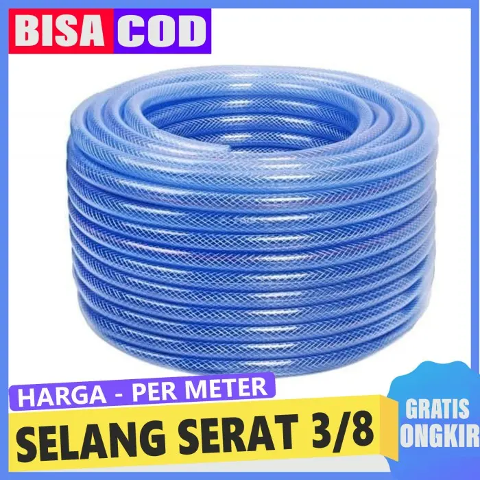 Selang air benang serat tebal Ukuran 3/8 - Untuk Input/Output Pompa dc