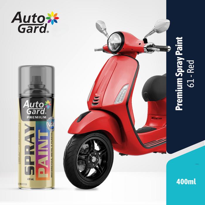 Gambar AutoGard Red Merah 61 - Cat Semprot Premium Motor Mobil Sepeda Helm Rumah Serbaguna Vas Pot Graffiti Tembok Kayu Aluminium Besi Yamaha Honda Kawasaki  Sepeda Listrik Motor Listrik Mobil Listrik dari AutoGard Kota Administrasi Jakarta Utara Tokopedia