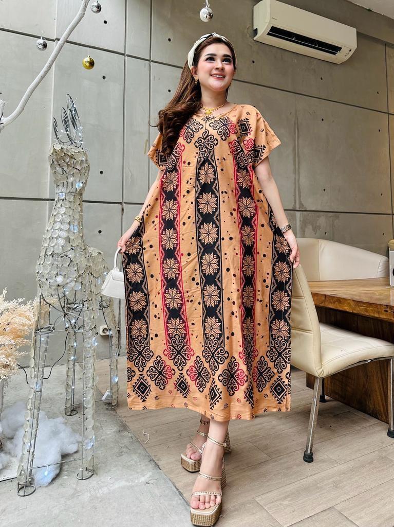 Daster lowo yulia ressleting busui ld 120 paket 3 pcs