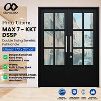 Gambar ALPHAMAX Max 7A-KKT-DSSP Pintu Rumah Pintu Utama Pintu Depan Pintu Taman Full Panel Kaca Bevel 173 x 220 cm dari Alphamax Official Kab. Bekasi 1 Tokopedia