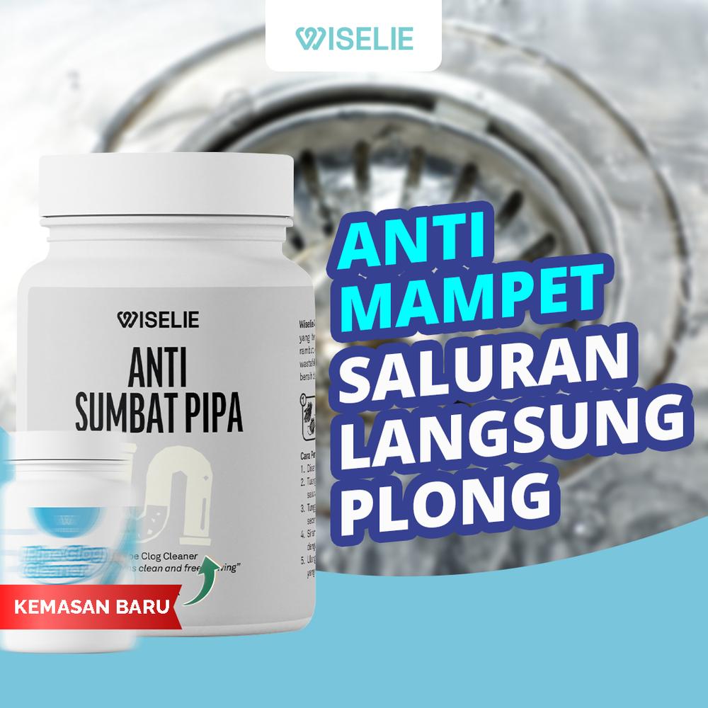 Wiselie - Anti Sumbat Pipa solusi pipa macet Berkualitas Pembersih Pipa Washtafel Sarung Cleaner - 500gram