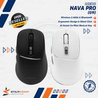 Gambar Rexus Nava Pro Q15 Mouse Office Wireless Silent Click Ergonomic Shape with Co-Pilot - Black dari Starcomp Semarang Kota Semarang 1 Tokopedia